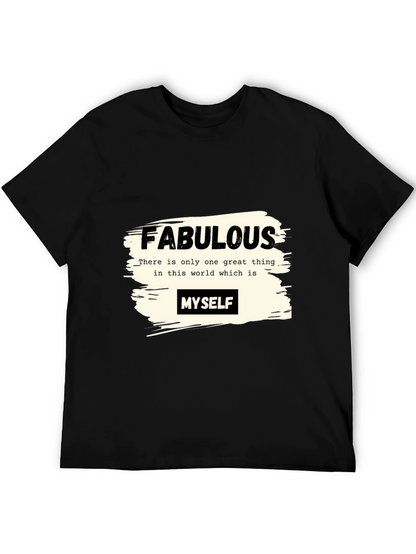 Fabulous Myself Graphic Tee - Black Unisex T-Shirt
