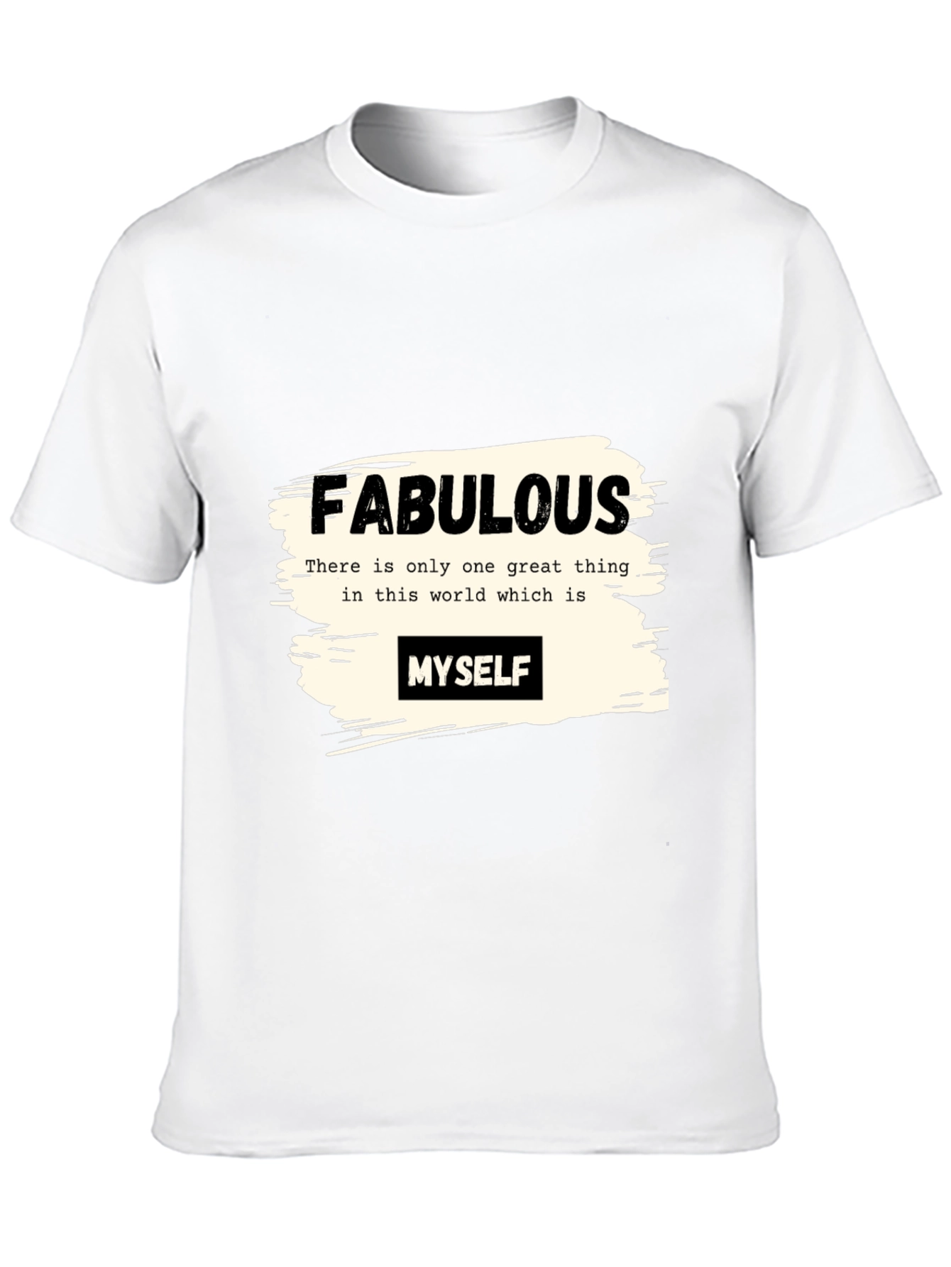 Fabulous Myself Graphic Tee - Black Unisex T-Shirt