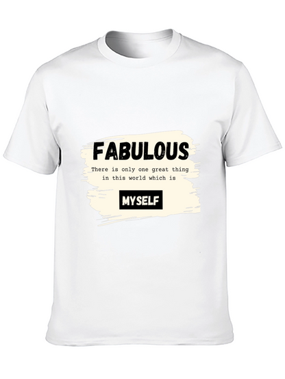 Fabulous Myself Graphic Tee - Black Unisex T-Shirt