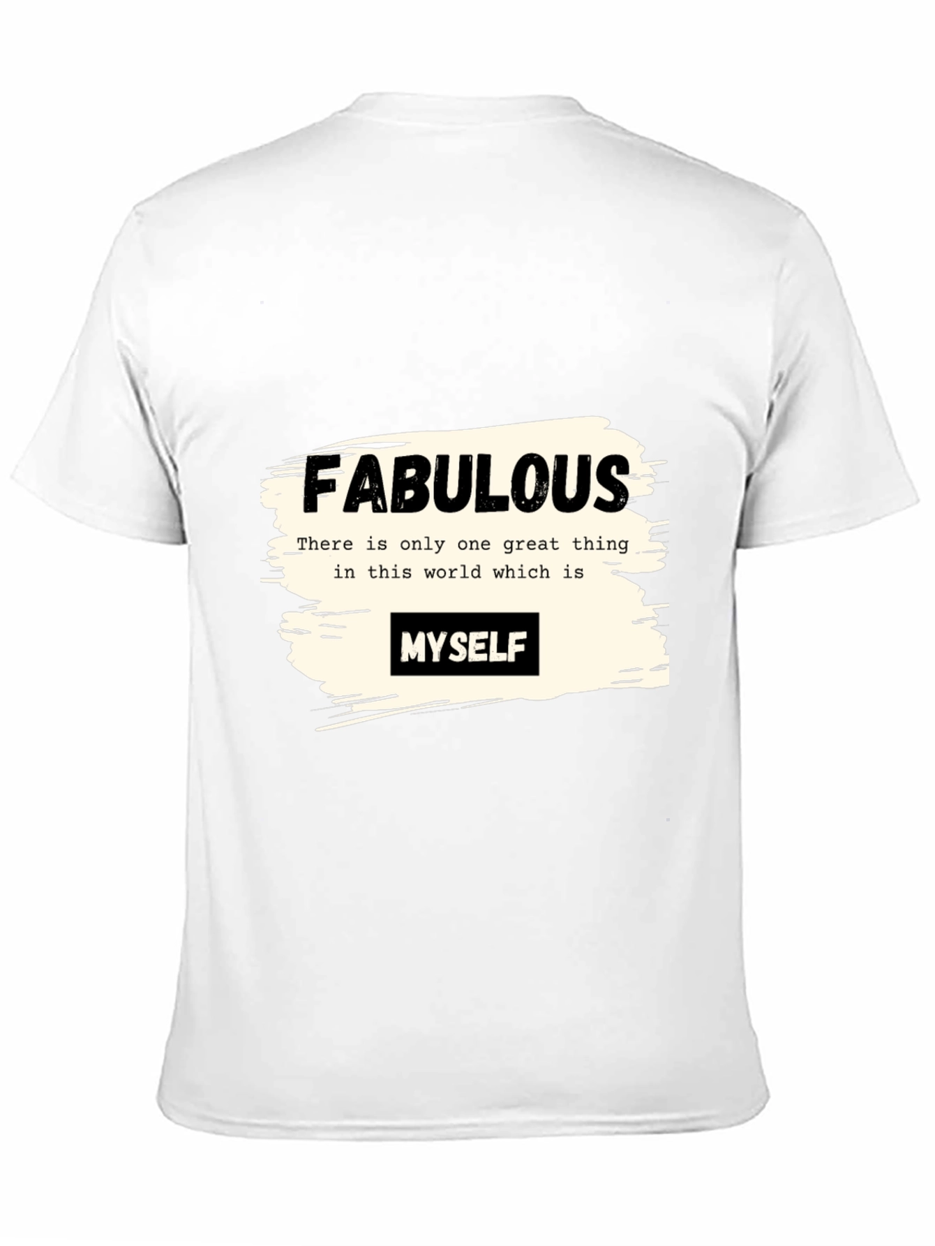Fabulous Myself Graphic Tee - Black Unisex T-Shirt