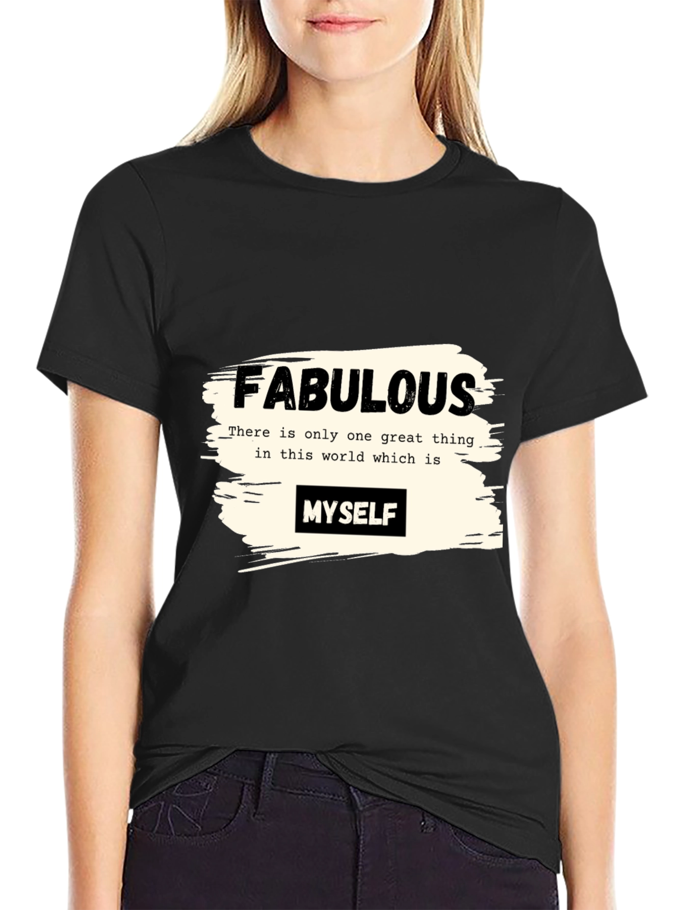 Fabulous Myself Graphic Tee - Black Unisex T-Shirt