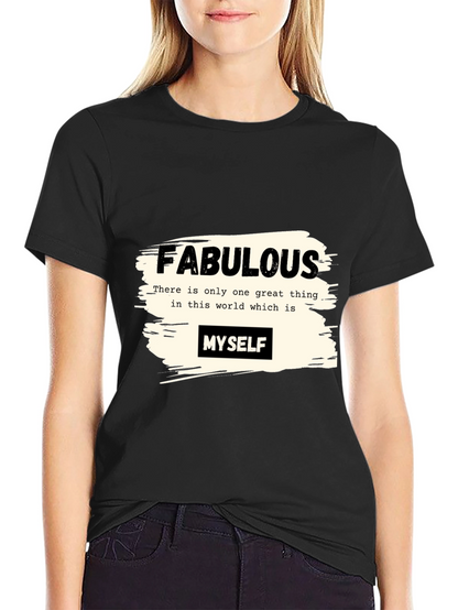 Fabulous Myself Graphic Tee - Black Unisex T-Shirt