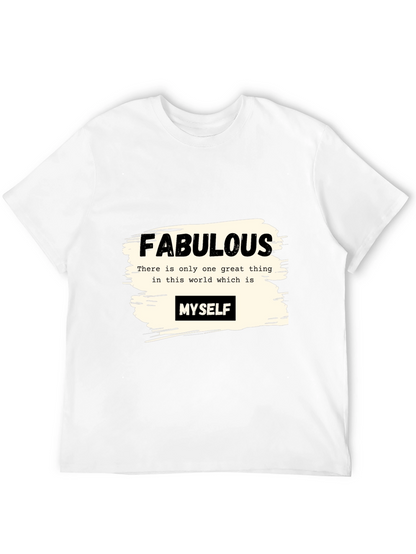 Fabulous Myself Graphic Tee - Black Unisex T-Shirt