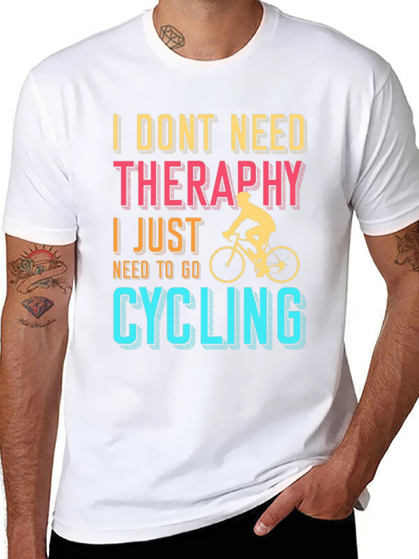 Cycling Therapy T-Shirt | Bike Lover Tee