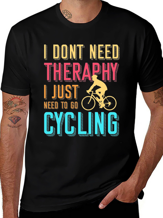 Cycling Therapy T-Shirt | Bike Lover Tee