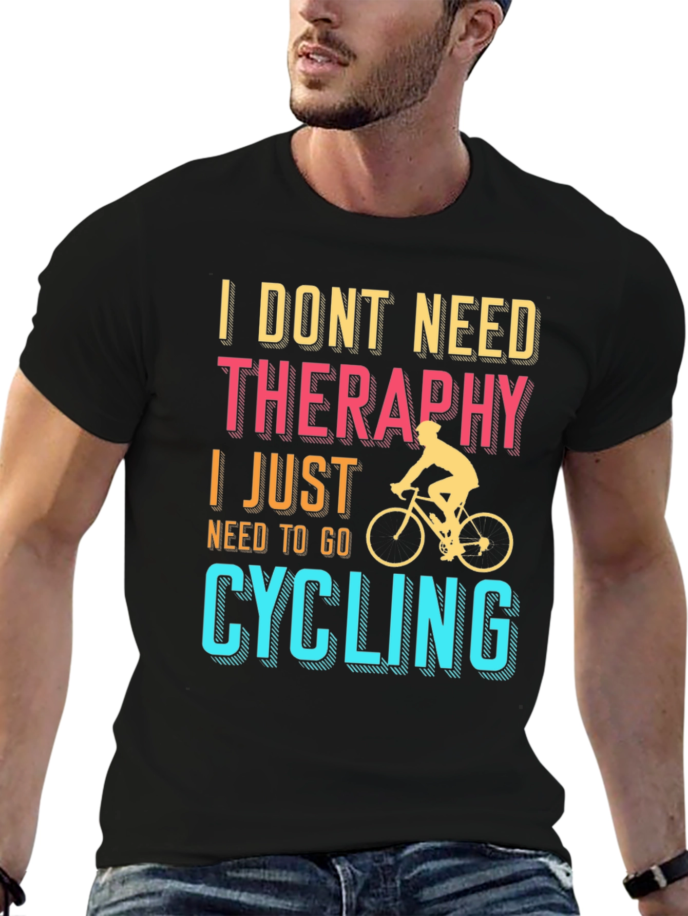 Cycling Therapy T-Shirt | Bike Lover Tee