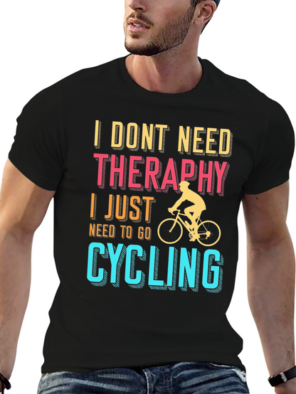 Cycling Therapy T-Shirt | Bike Lover Tee