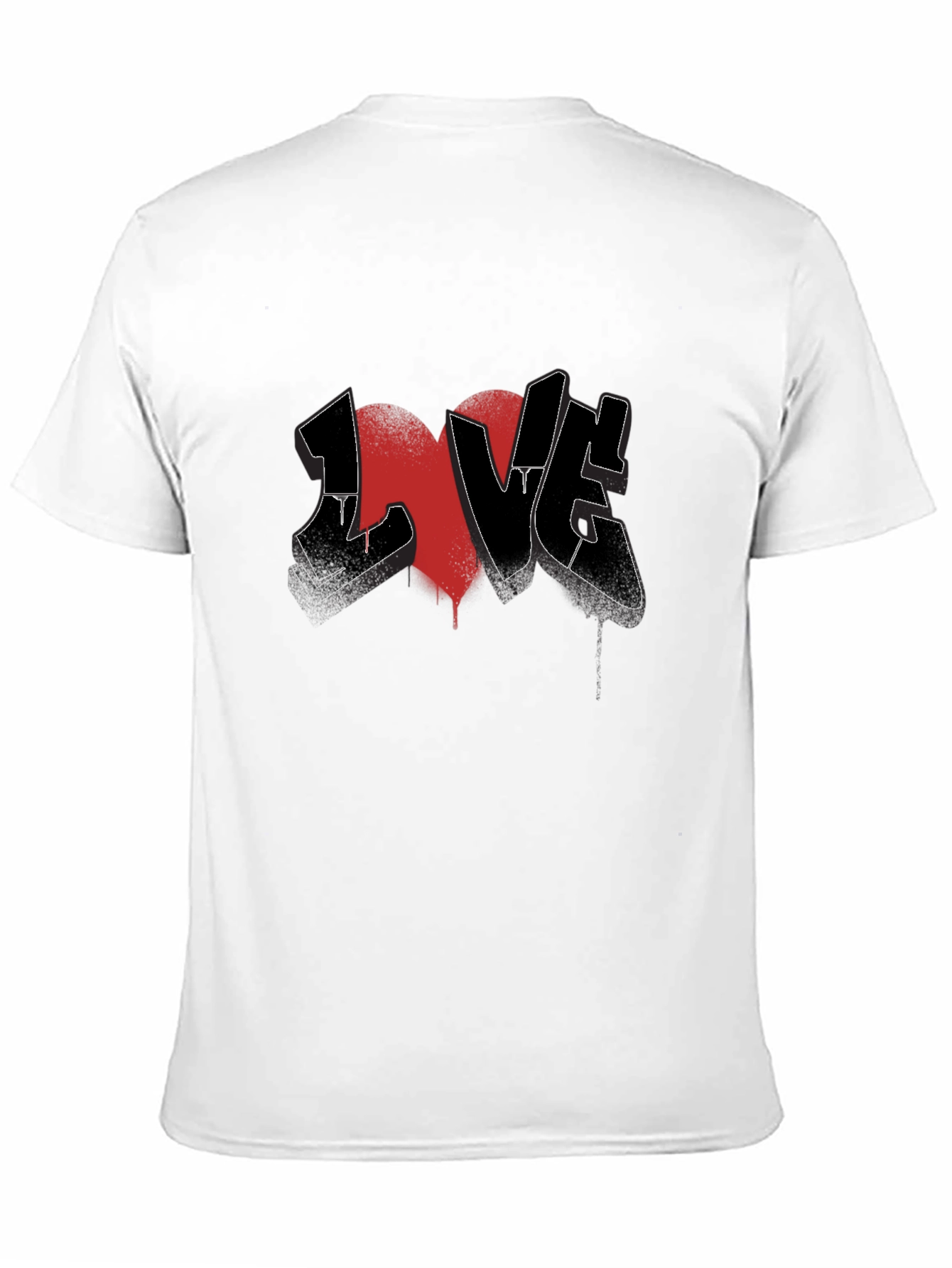 LOVE Graffiti Graphic Tee - Black