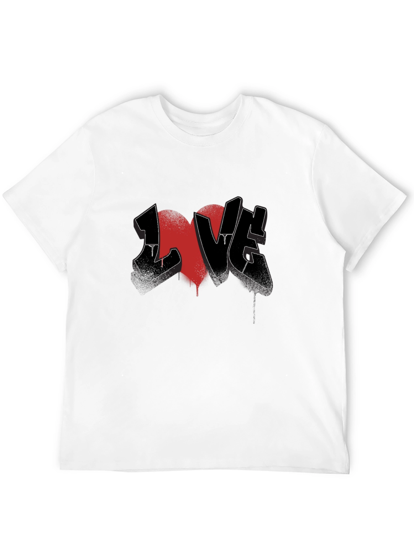 LOVE Graffiti Graphic Tee - Black