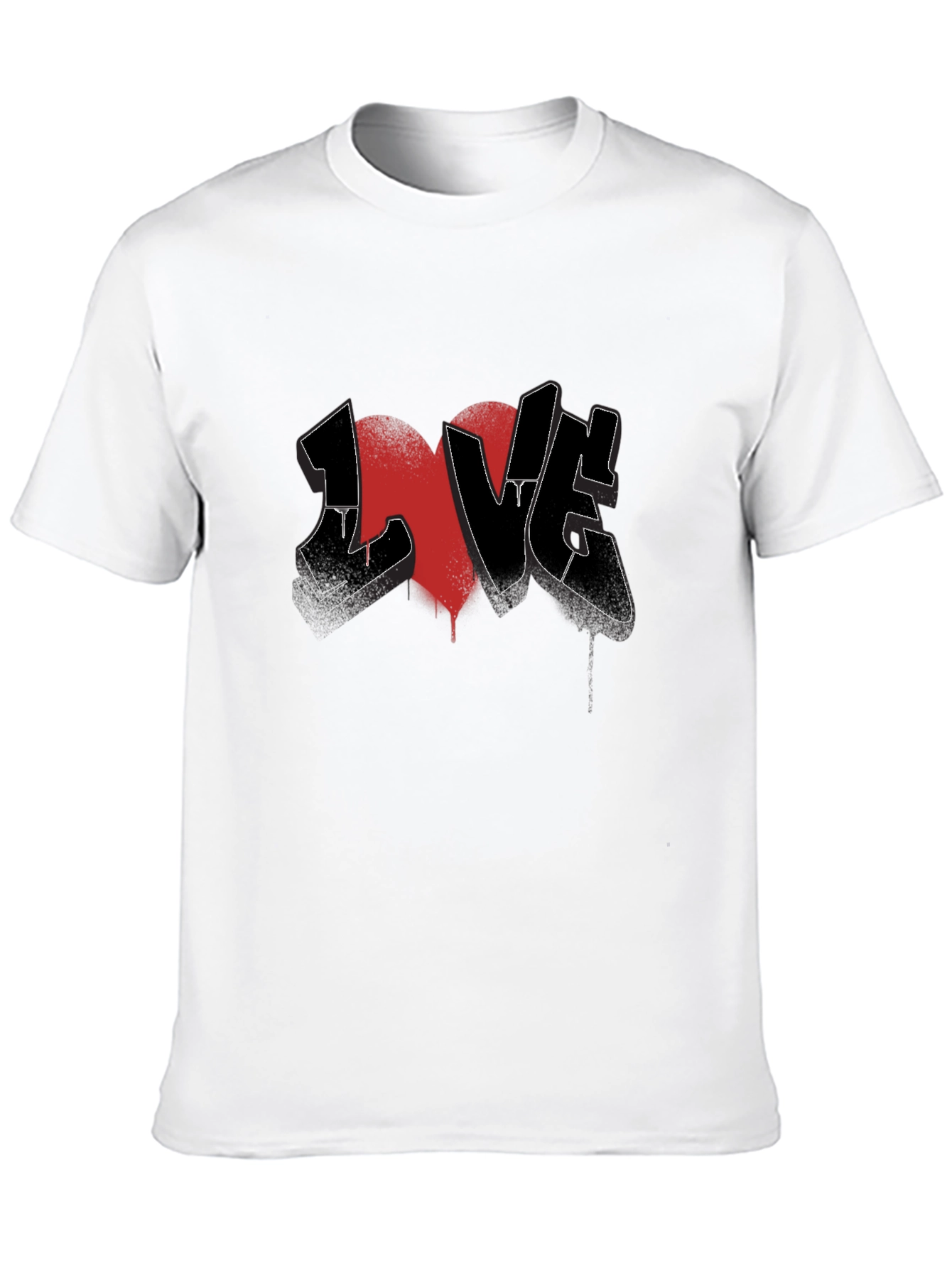 LOVE Graffiti Graphic Tee - Black