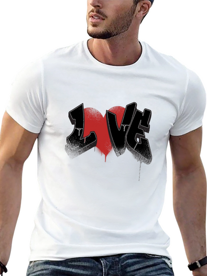 LOVE Graffiti Graphic Tee - Black