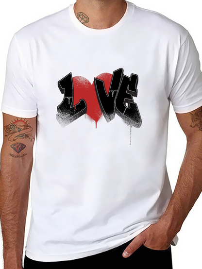 LOVE Graffiti Graphic Tee - Black