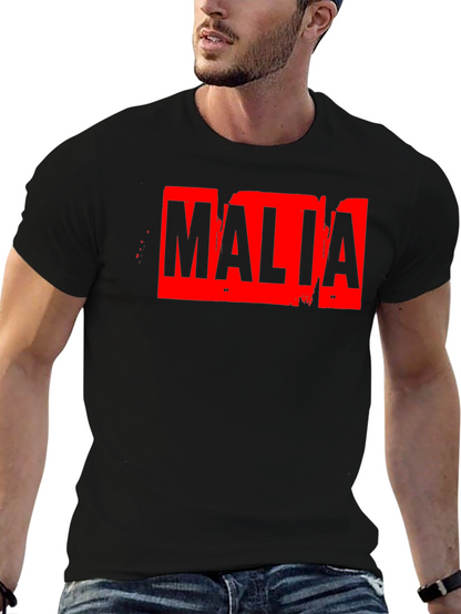 Malia Distressed Graphic T-Shirt - Black