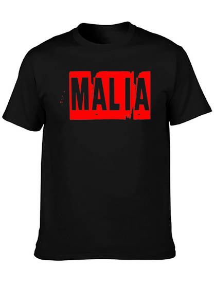 Malia Distressed Graphic T-Shirt - Black