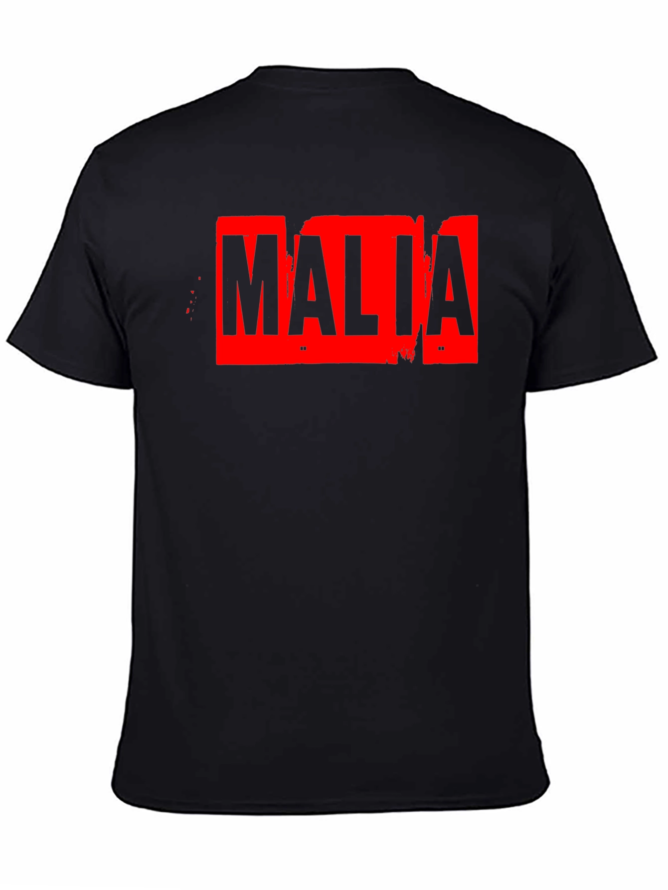 Malia Distressed Graphic T-Shirt - Black