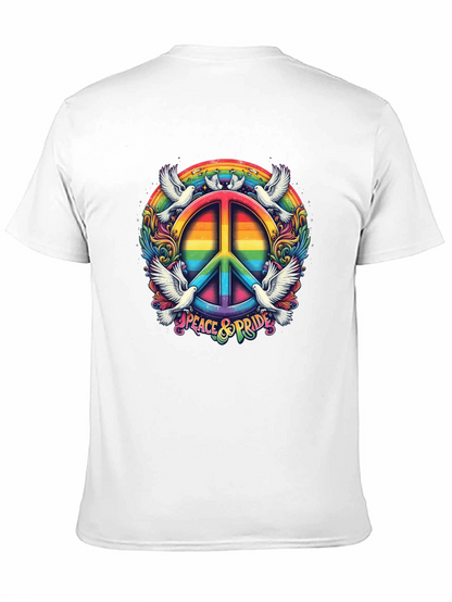 Peace & Pride Rainbow Graphic Tee