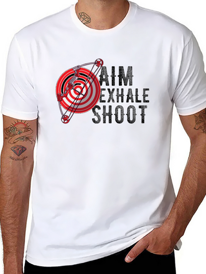Archery Aim Exhale Shoot Graphic T-Shirt