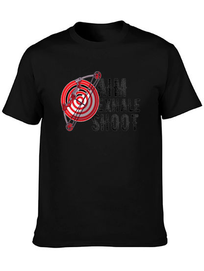 Archery Aim Exhale Shoot Graphic T-Shirt