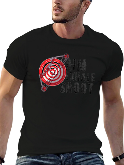 Archery Aim Exhale Shoot Graphic T-Shirt
