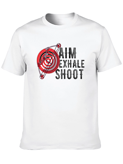 Archery Aim Exhale Shoot Graphic T-Shirt