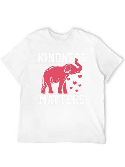 Kindness Matters Elephant Graphic T-Shirt