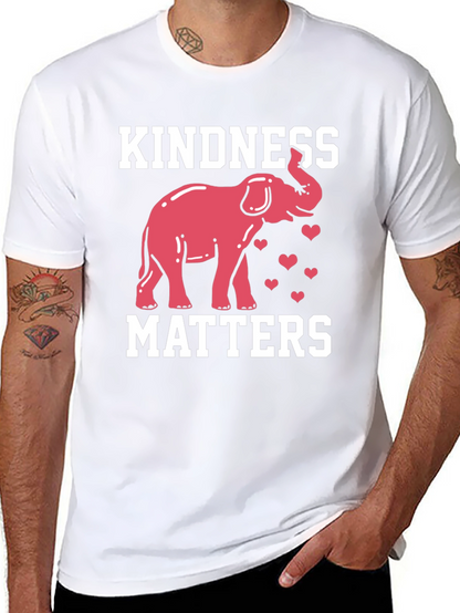 Kindness Matters Elephant Graphic T-Shirt