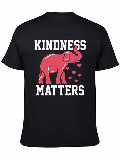 Kindness Matters Elephant Graphic T-Shirt