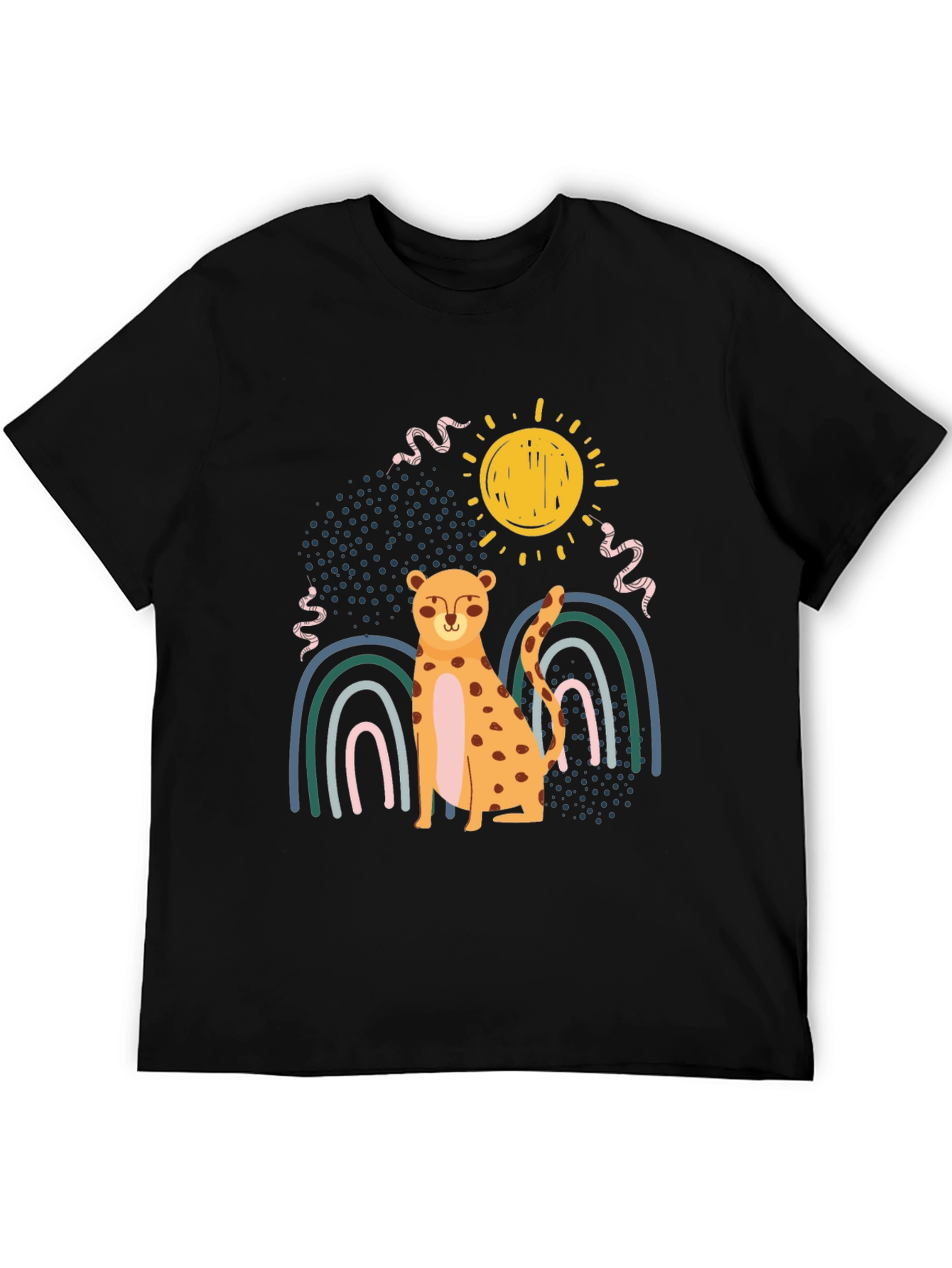 Cheetah Rainbow Graphic Tee