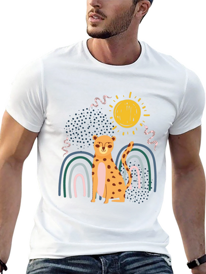 Cheetah Rainbow Graphic Tee