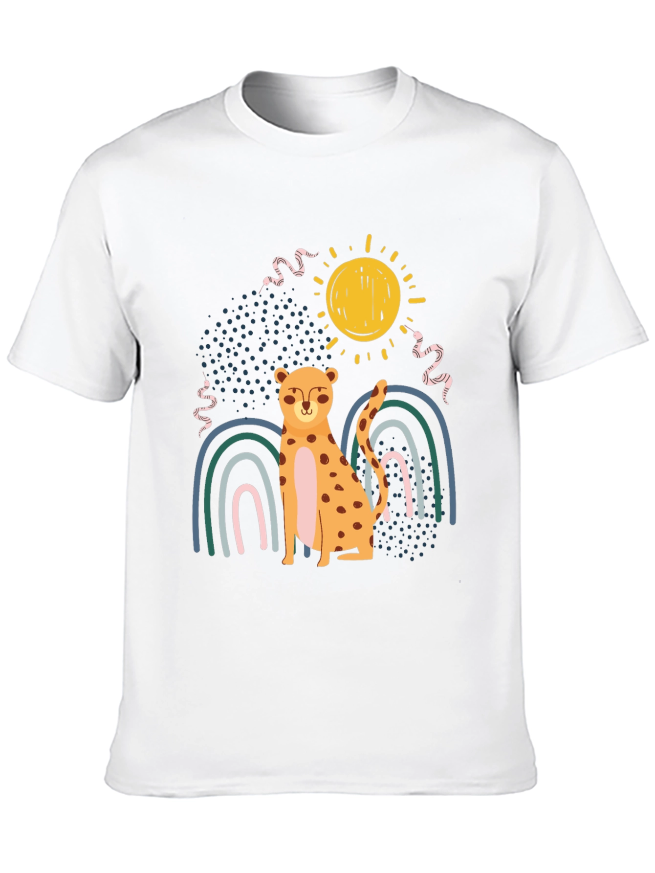 Cheetah Rainbow Graphic Tee
