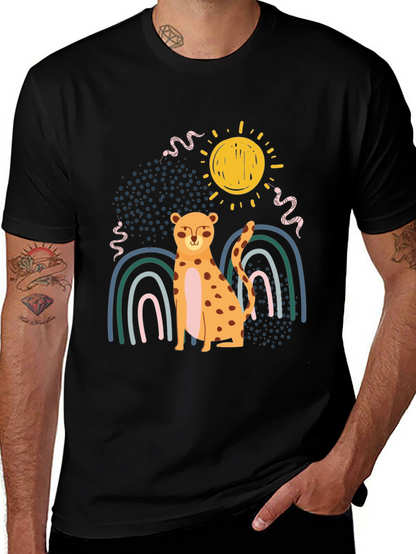 Cheetah Rainbow Graphic Tee