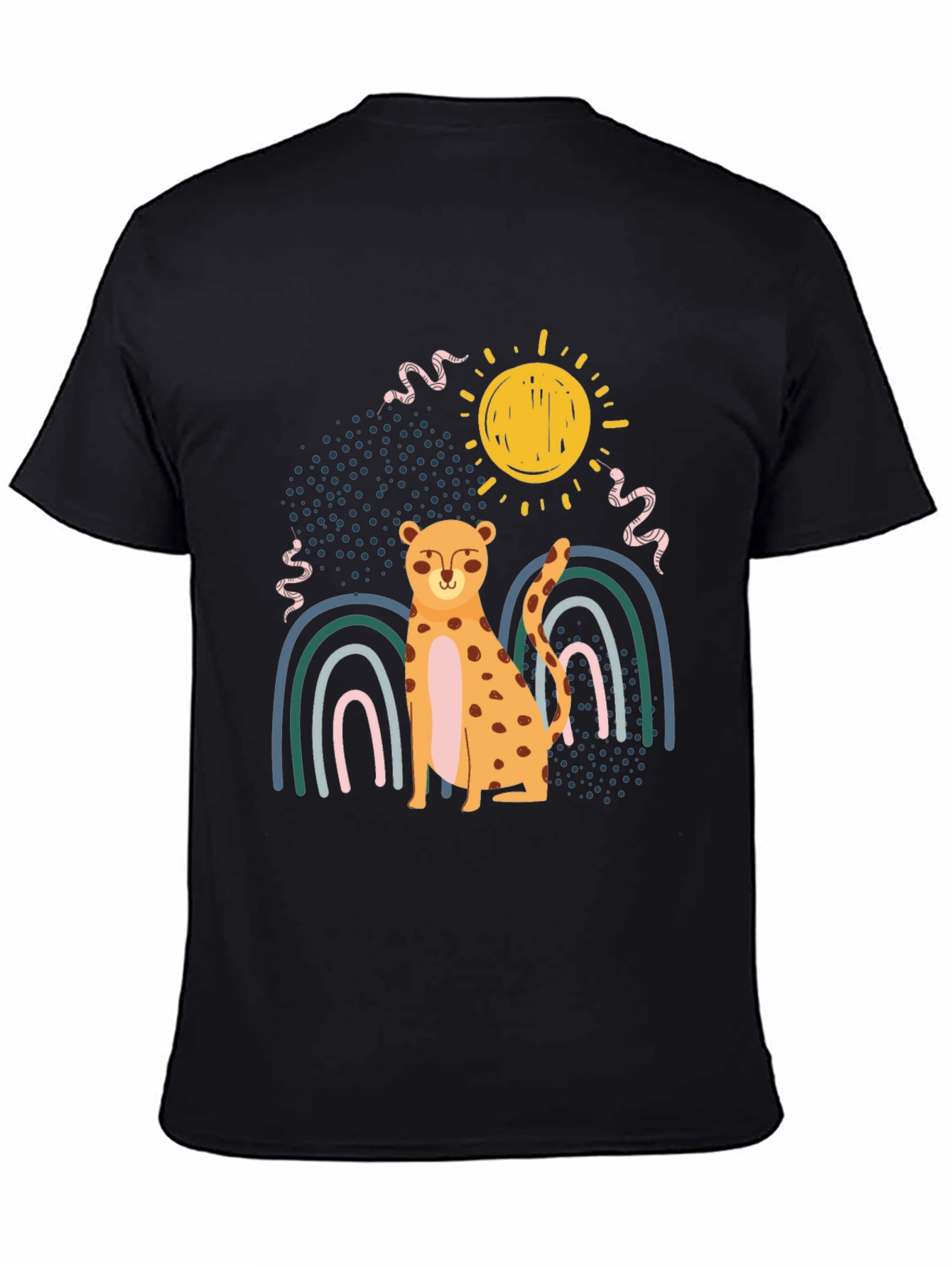 Cheetah Rainbow Graphic Tee