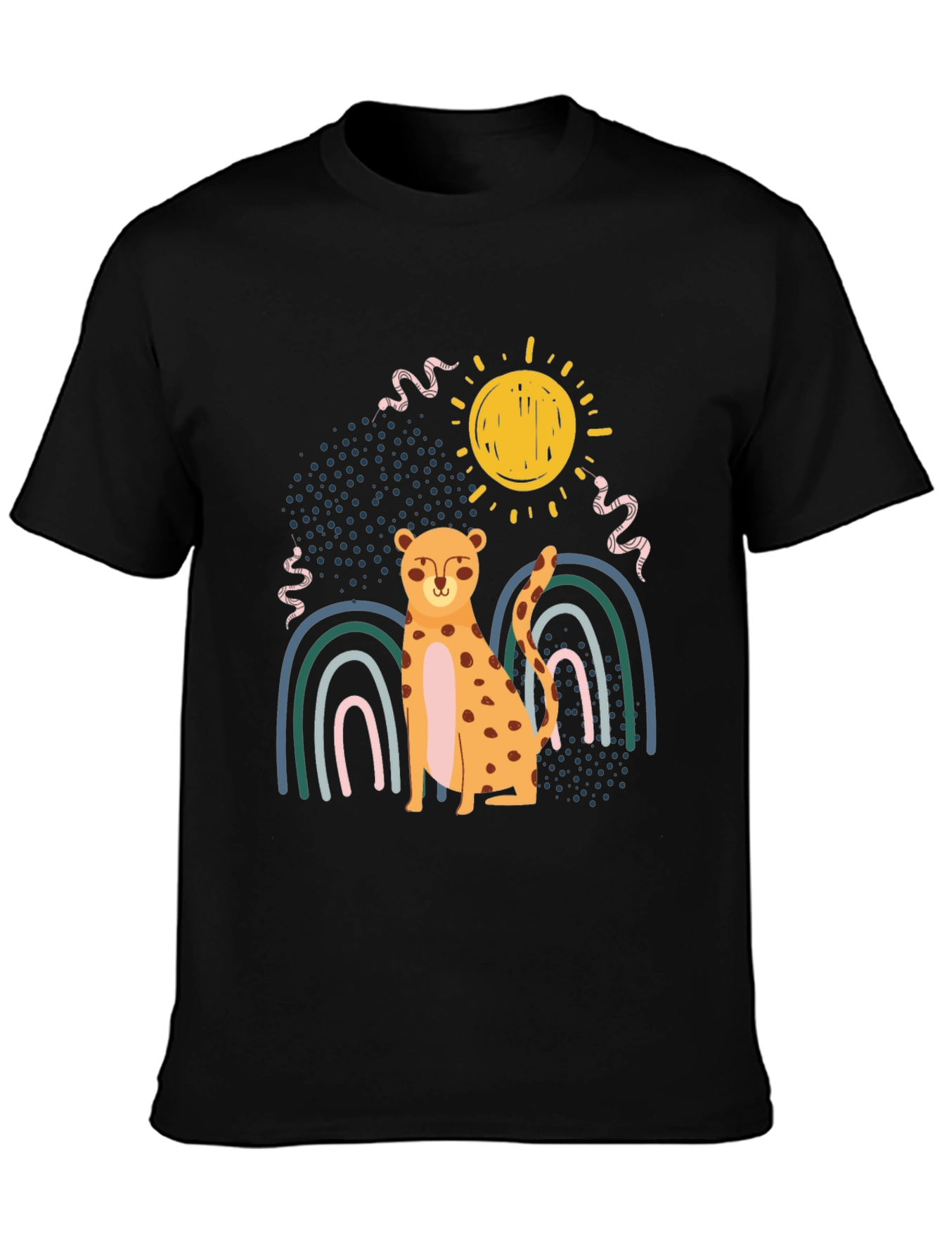Cheetah Rainbow Graphic Tee