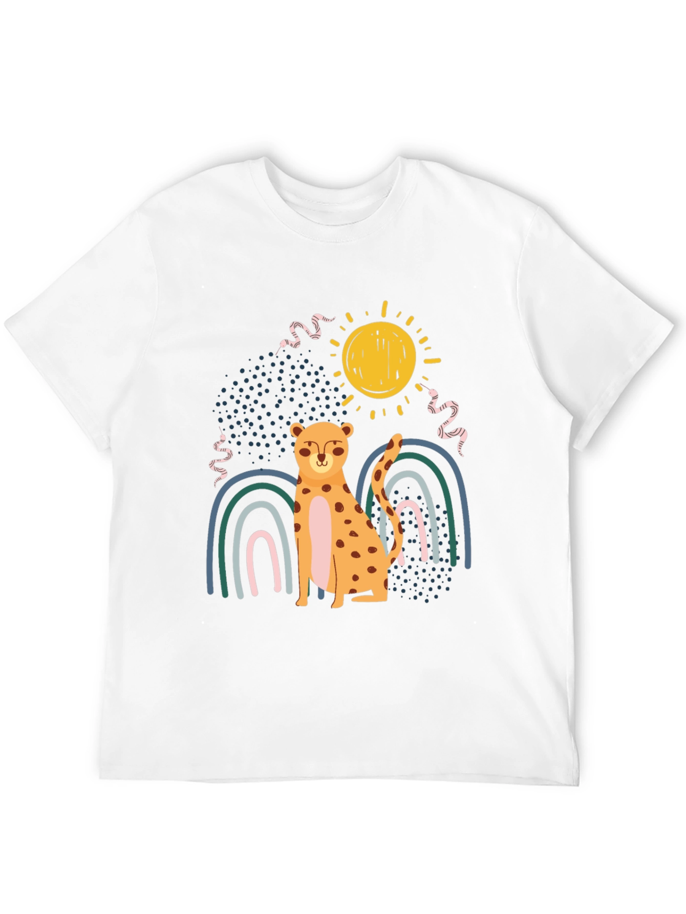 Cheetah Rainbow Graphic Tee