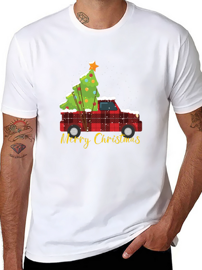 Christmas Truck & Tree Graphic Tee