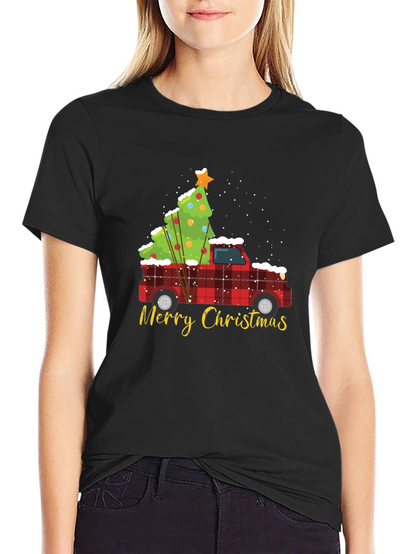 Christmas Truck & Tree Graphic Tee