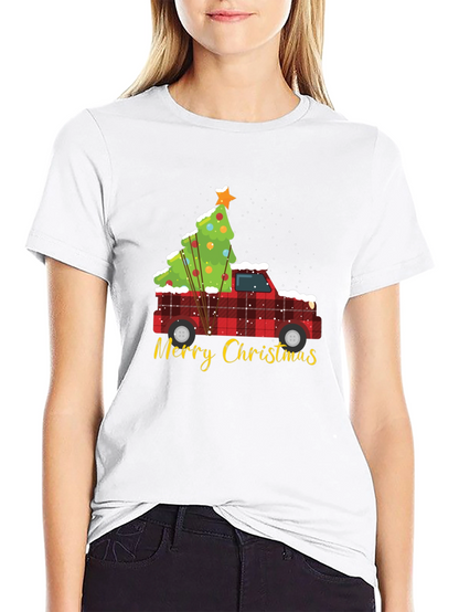 Christmas Truck & Tree Graphic Tee