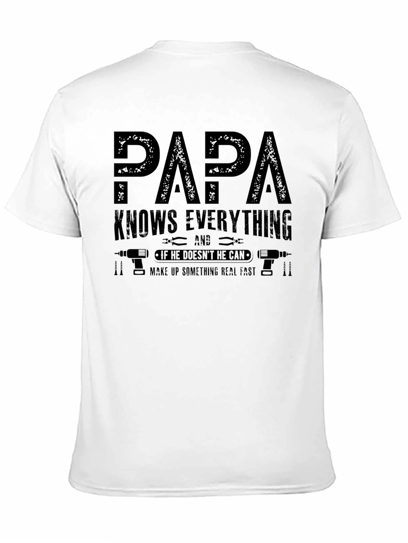Papa Knows Everything T-Shirt - Funny Fathers Day Gift