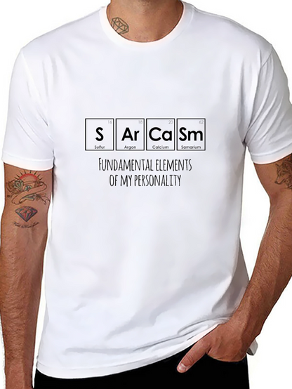 Sarcasm Elements Graphic T-Shirt