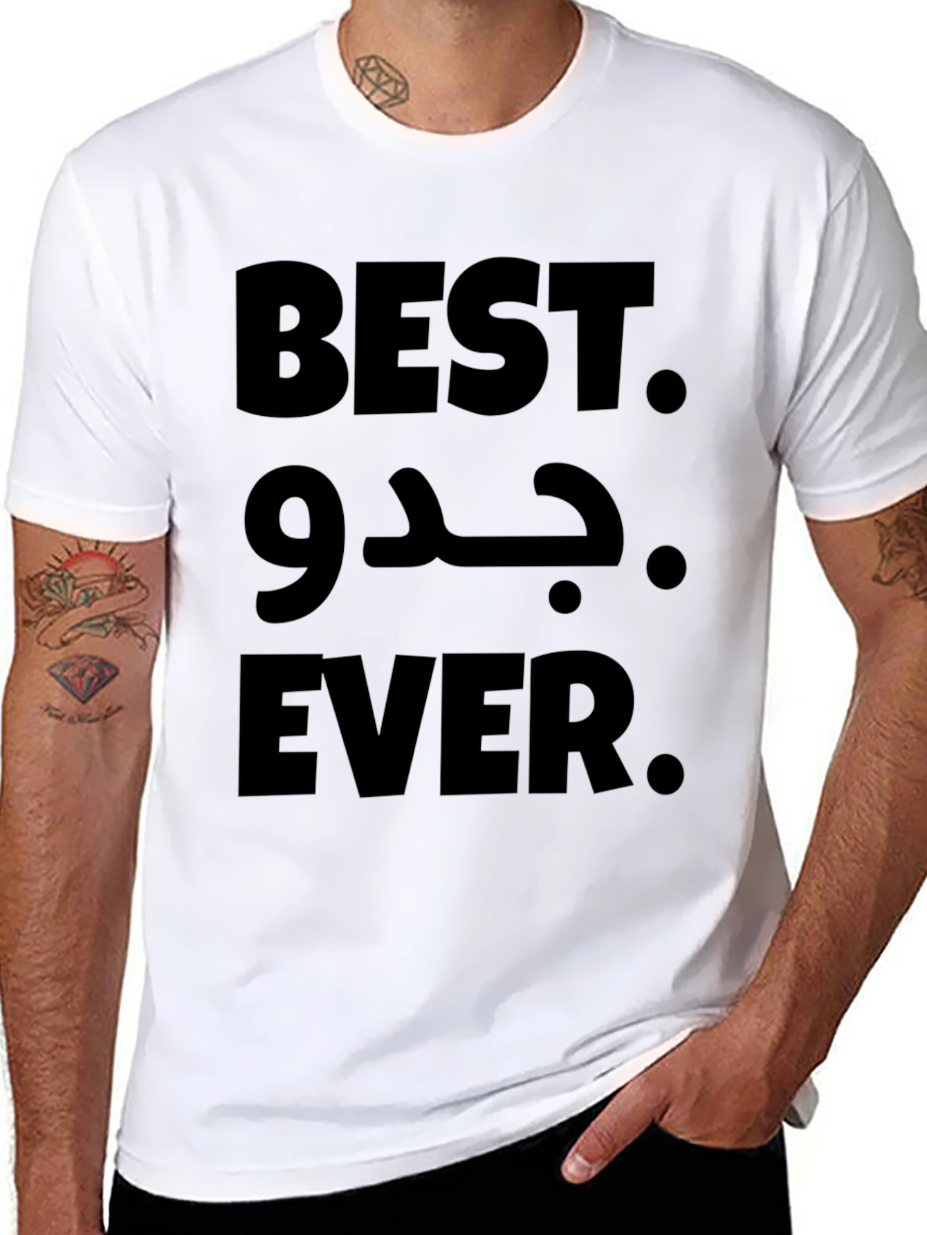 Best Jidu Ever T-Shirt - Novelty Grandfather Tee