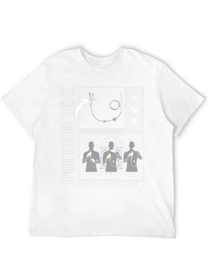 Put Food Here Funny Tube Feeding T-Shirt