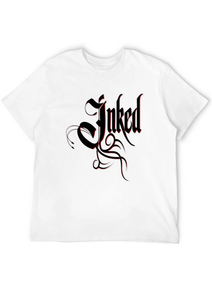 Inked Black T-Shirt Tattoo Design