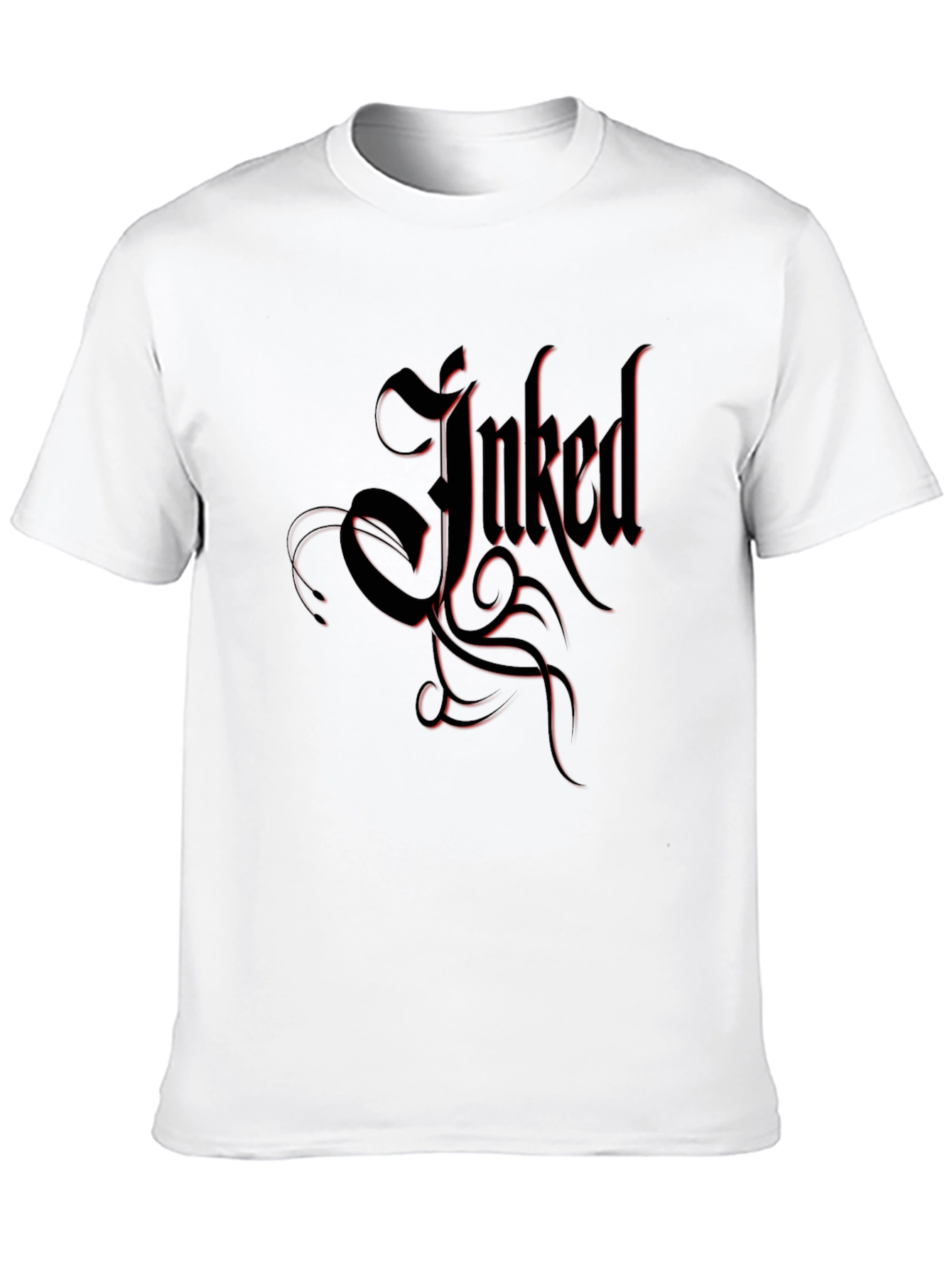 Inked Black T-Shirt Tattoo Design