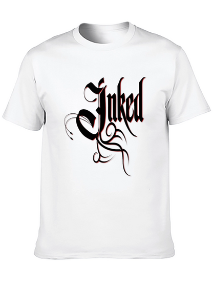 Inked Black T-Shirt Tattoo Design