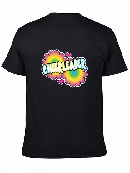Cheerleader Flower Power Graphic T-Shirt