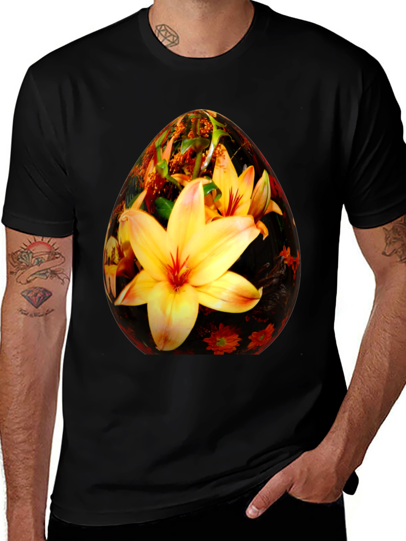 Floral Easter Egg Graphic Tee