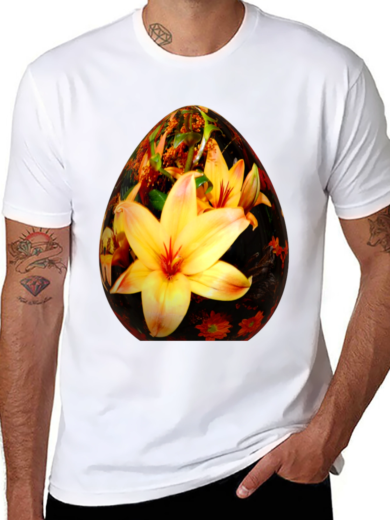 Floral Easter Egg Graphic Tee