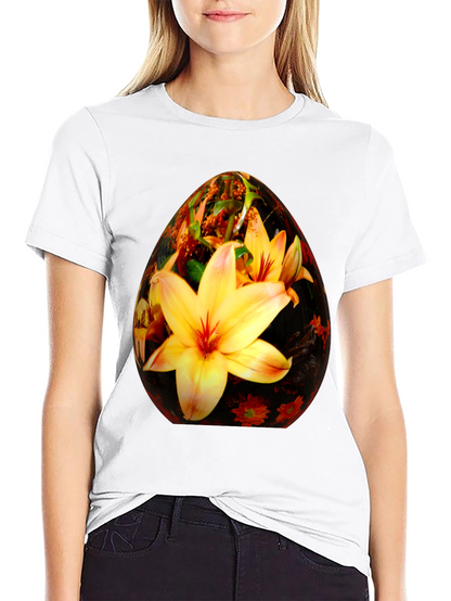 Floral Easter Egg Graphic Tee