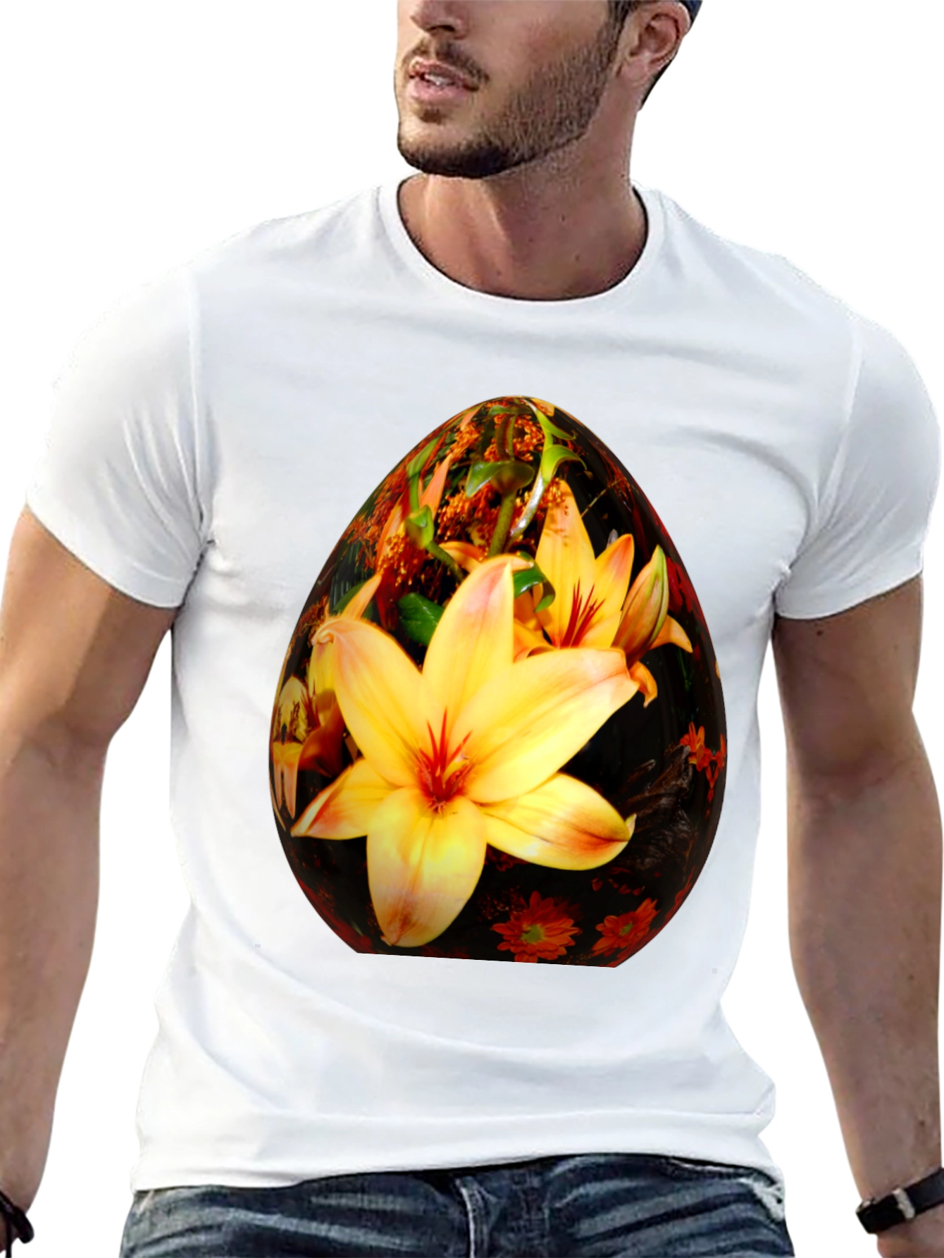 Floral Easter Egg Graphic Tee