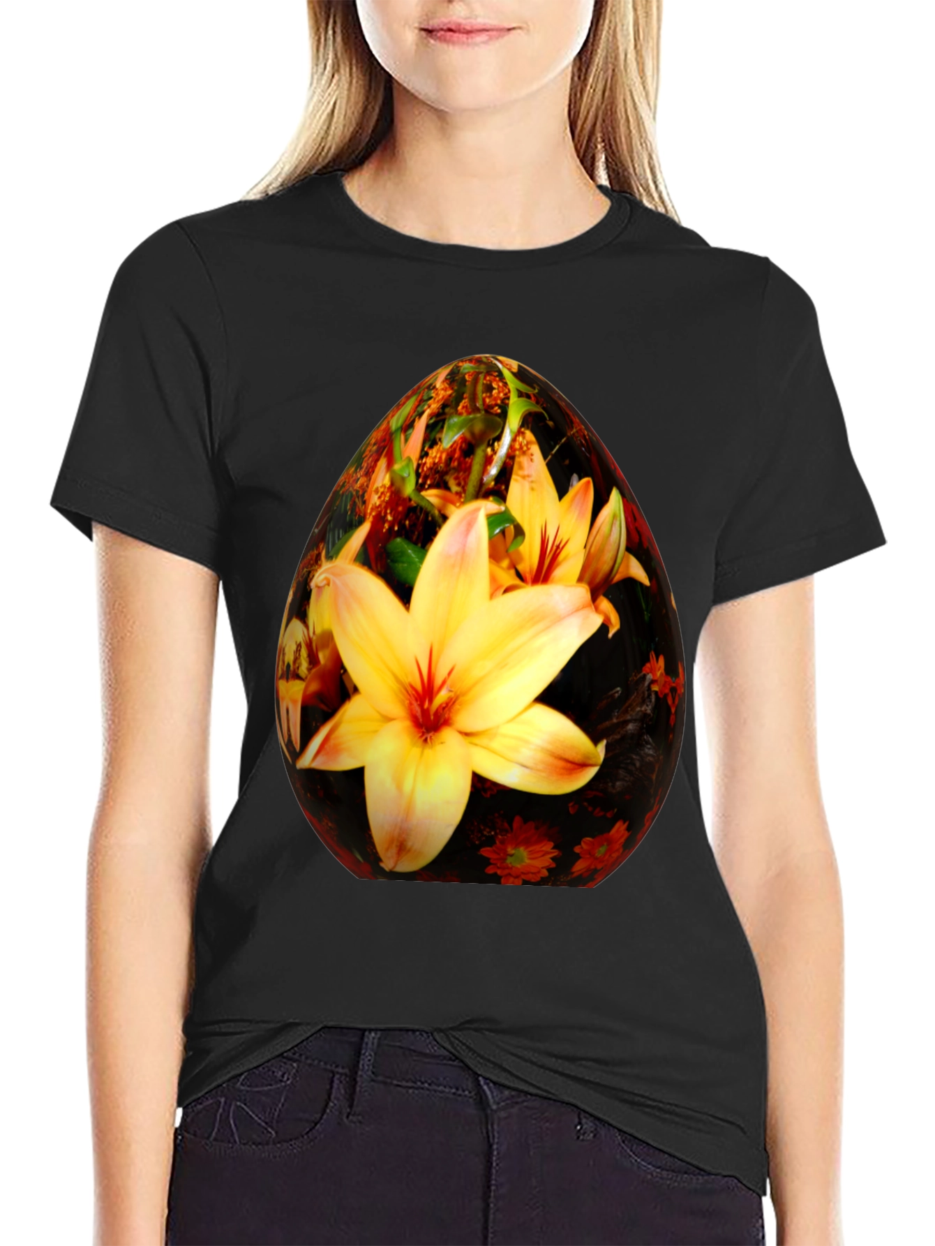Floral Easter Egg Graphic Tee